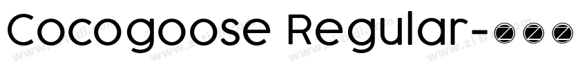Cocogoose Regular字体转换